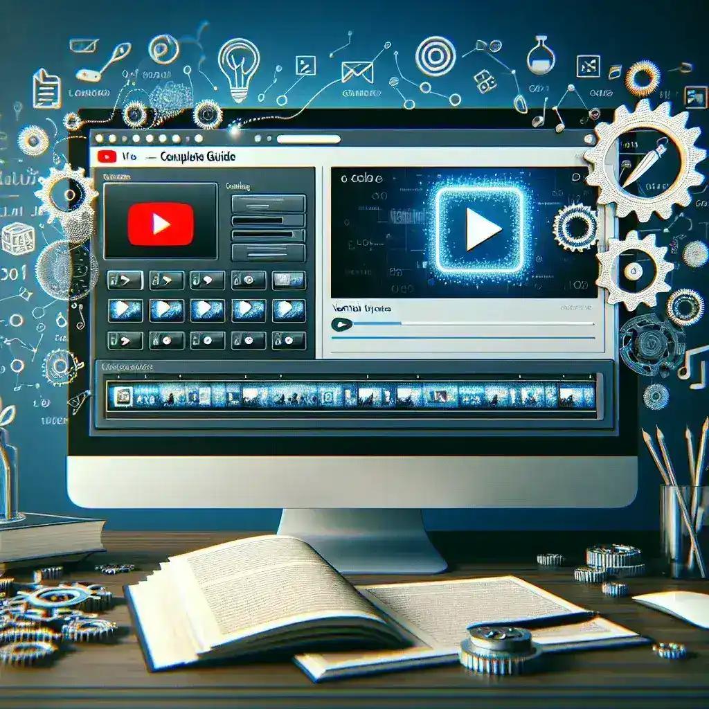 "Image showcasing a user-friendly interface for automating YouTube video creation using templates, featuring various customizable video options and tools for enhancing content production."