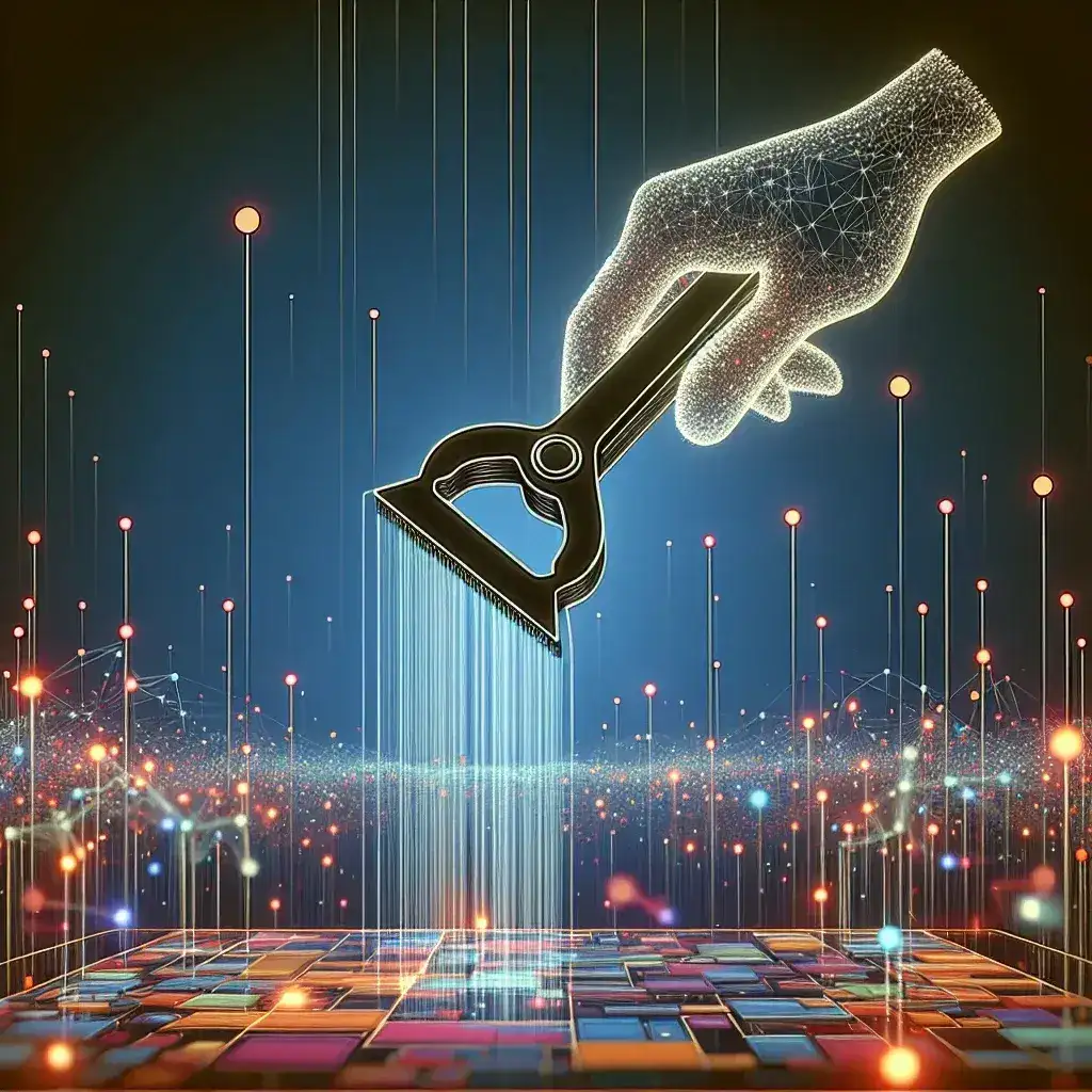 "Depiction of a modern web scraper API interface showcasing data extraction tools and software, illustrating key features of data transformation in digital applications for the article 'The Complete Guide to Scraper APIs: Transforming Data Extraction in the Digital Age.'"