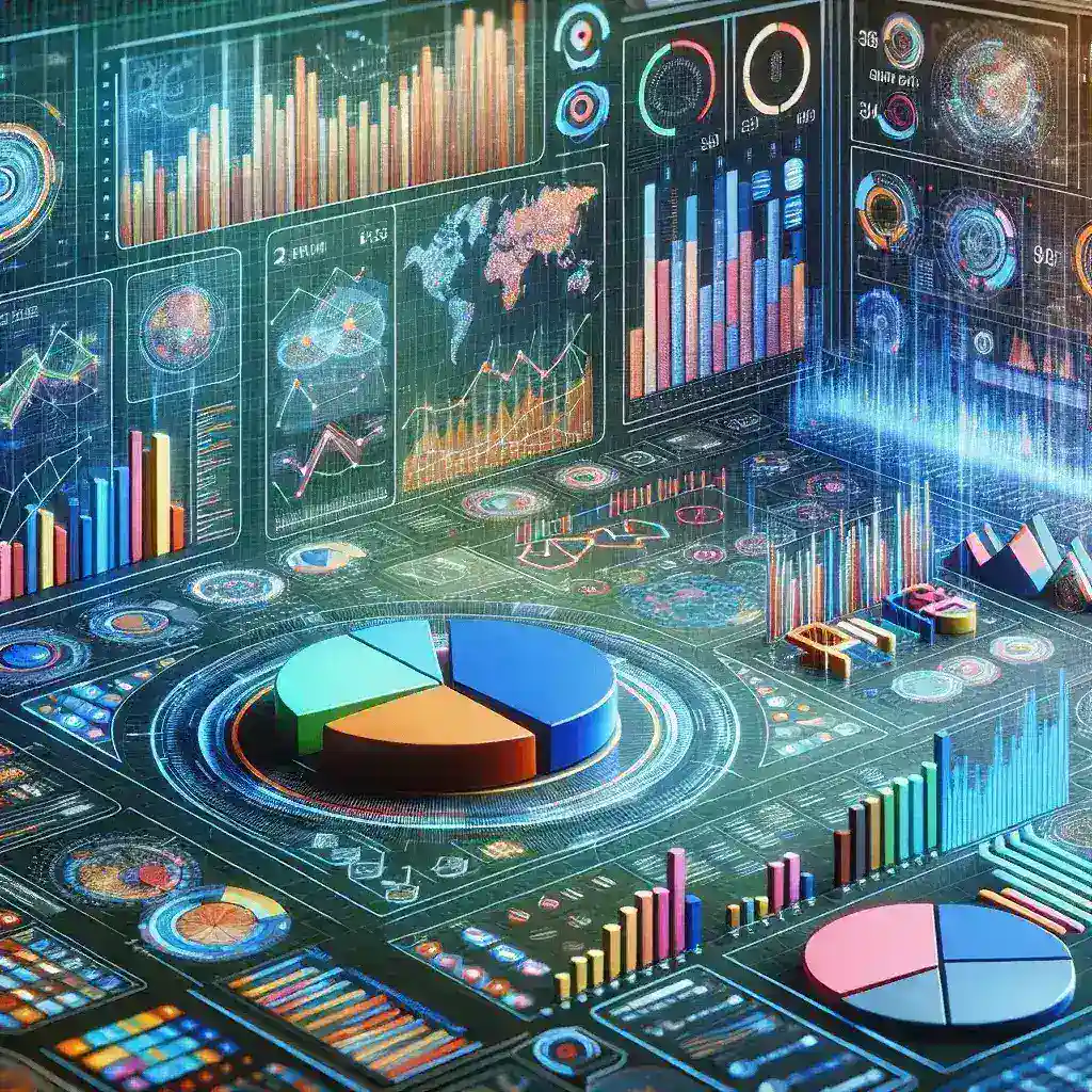 "Colorful TikTok performance tracking dashboard displaying key analytics and metrics for user engagement, video performance, and audience growth, illustrating the essential tools for analyzing TikTok success."