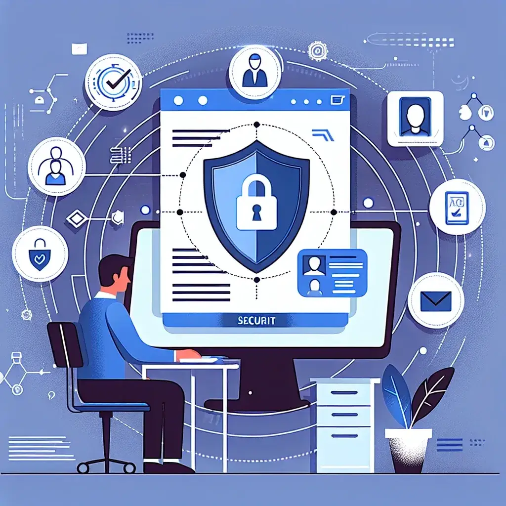 "Security professional conducting digital identity verification using advanced technology tools, illustrating the importance of identity verification services in enhancing security in the digital era."