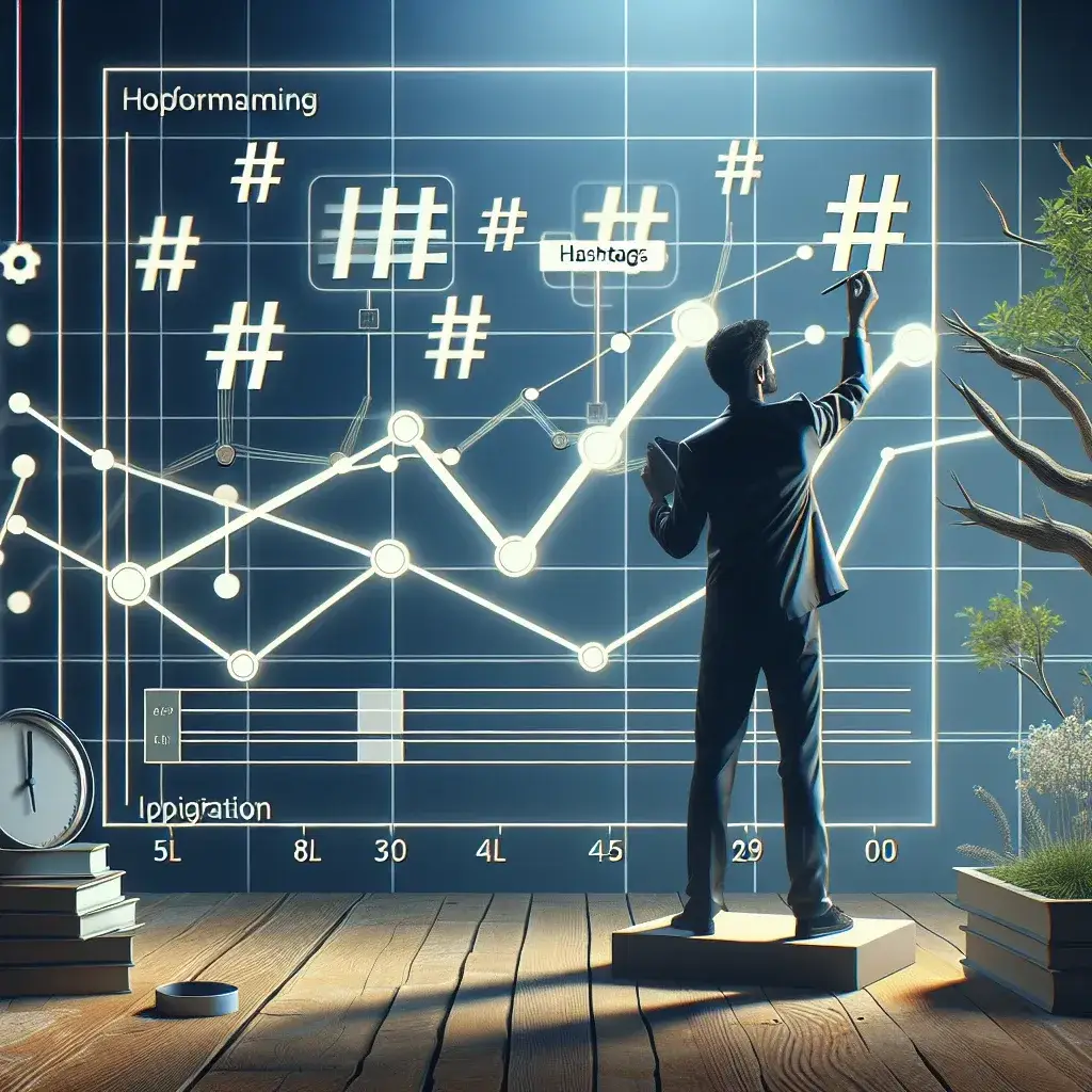 "Instagram hashtag performance tracker tools displayed on a laptop screen, illustrating how to measure and optimize social media success effectively."